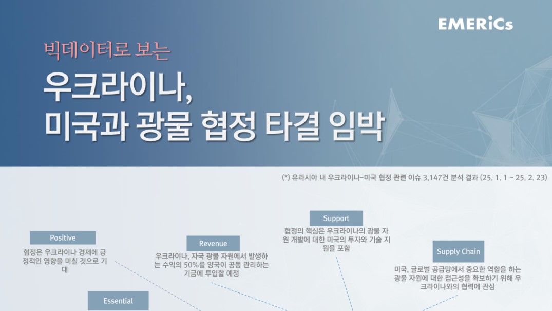 [월간정세변화] 우크라이나, 미국과 광물 협정 타결 임박