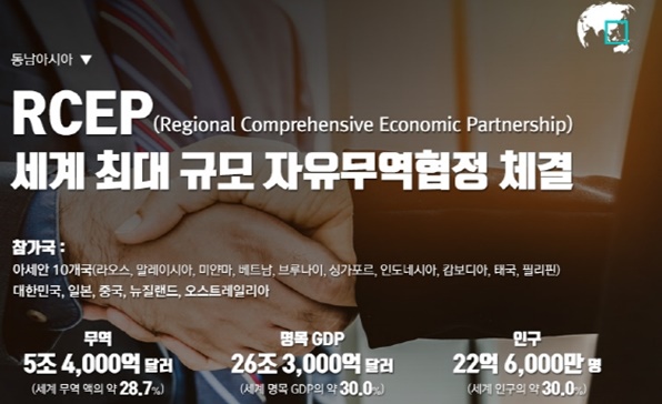 [이슈인포그래픽] RCEP 세계 최대 규모 자유무역협정 체결