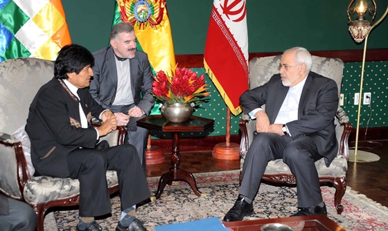 [포토] 이란 외무장관, 볼리비아 방문해 대통령과 회담