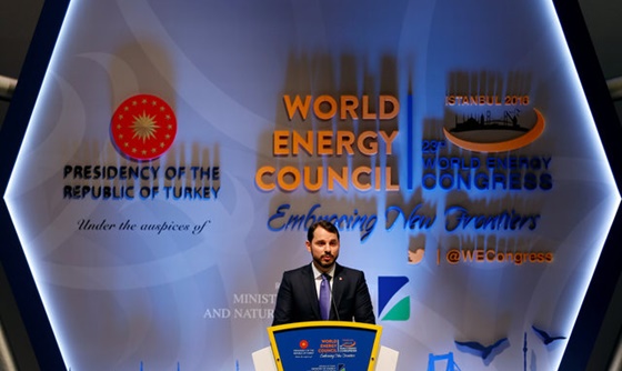 [포토] 세계 에너지 총회에서 연설하는 터키 에너지 장관