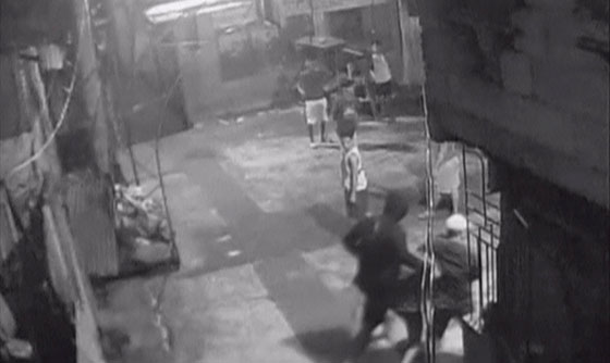 [포토] 필리핀 경찰 강경 진압 장면, CCTV에 포착