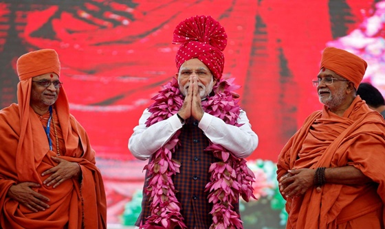 [포토] 인도 모디 총리, 권력 유지위한 마지막 선거 유세