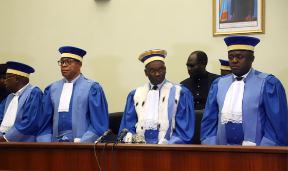 [포토] 치세케디 후보의 승리를 선언한 콩고 헌법재판소