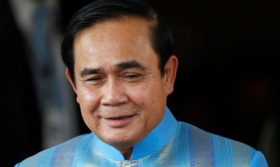 [포토] 태국 총리, 국무회의 참석