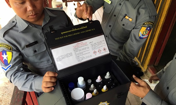 [포토] 미얀마 타무 지구, 마약 밀수 방지 위한 검문 강화