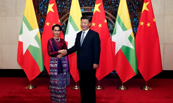 [포토] 중국 시진핑 주석, 미얀마와 올바른 관계 원해