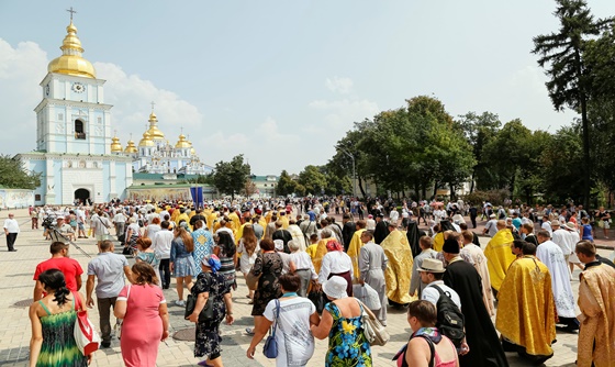 [포토] 우크라이나 키예프, 정교회 행렬 이어져
