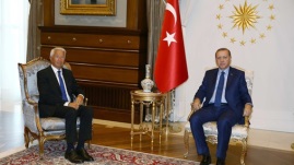 [포토] 터키 대통령, EU 사무총장과 회담