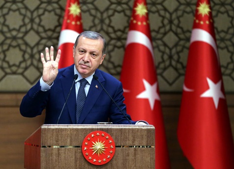[포토] 에르도안 터키 대통령, 외국 정부 쿠데타 개입 주장