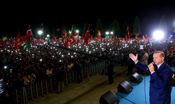 [포토] 터키 대통령, 쿠데타 이후 지지율 21% 증가