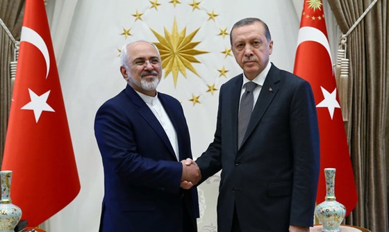 [포토] 터키 대통령, 이란 외무부장관과 회담