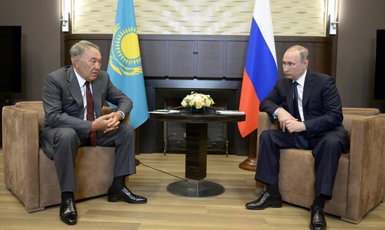[포토] 카자흐스탄 대통령, 러시아 대통령과 회담