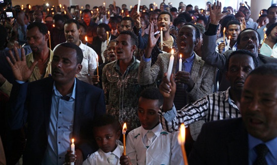 [포토] 에티오피아, 오로모 시위 희생자들을 위한 추모 열려