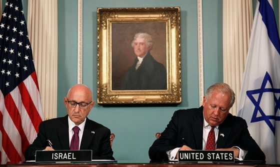 [포토] 이스라엘, 미국과 10년 간 안보 협약 체결