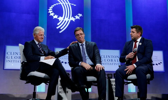 [포토] 클린턴 글로벌 이니셔티브에 참가한 세르비아 대통령