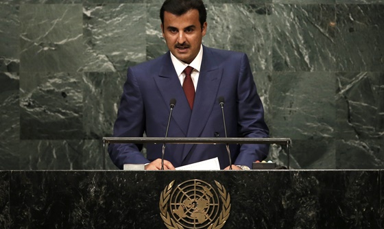 [포토] UN 총회에서 연설하는 카타르 에미르