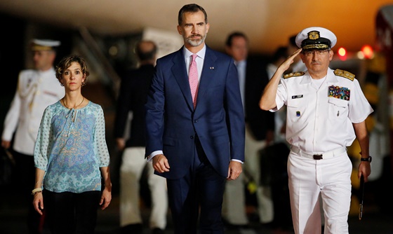 [포토] 스페인 국왕, 콜롬비아 방문