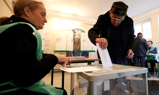 [포토] 조지아, 2차 총선 투표