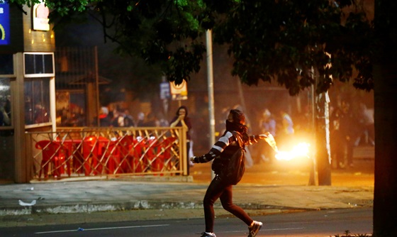 [포토] 브라질, 헌법 개정안에 반대하는 시위 열려