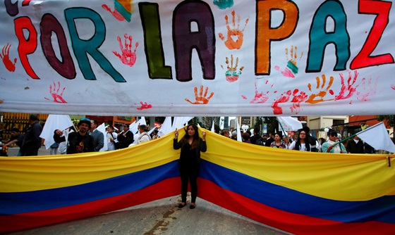 [포토] 콜롬비아 시민들, FARC와의 새로운 평화협정 지지해