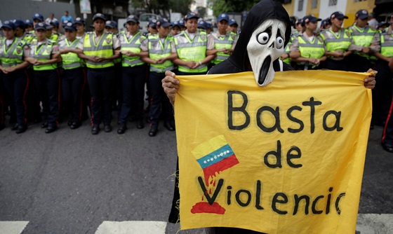[포토] 베네수엘라, 의약품 부족 항의 시위 열려