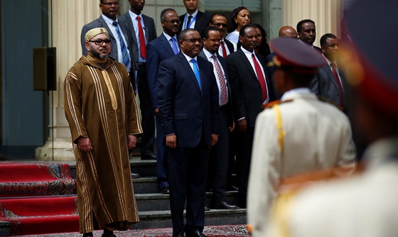 [포토] 모로코 국왕, 에티오피아 방문