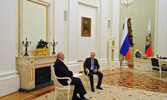 [포토] 벨라루스 대통령, 러시아 대통령과 회담
