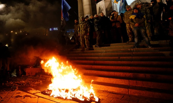[포토] 우크라이나 ‘존엄 혁명’ 기념하는 집회