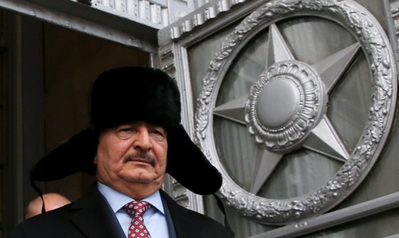 [포토] 리비아 장군, 러시아 외무장관과 회담