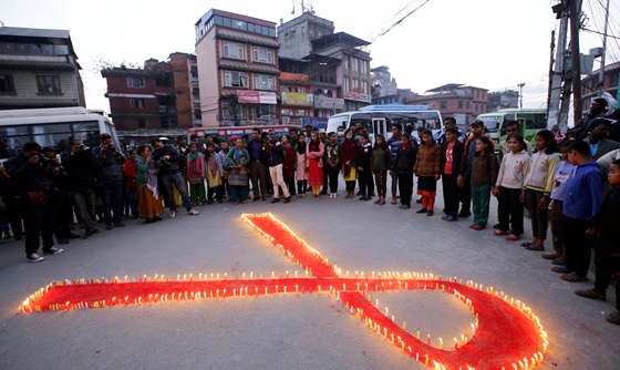 [포토] 카트만두, 세계 에이즈의 날 기념