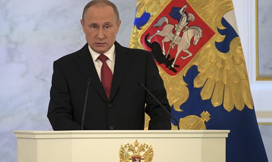 [포토] 러시아 대통령, 연례 국정 연설