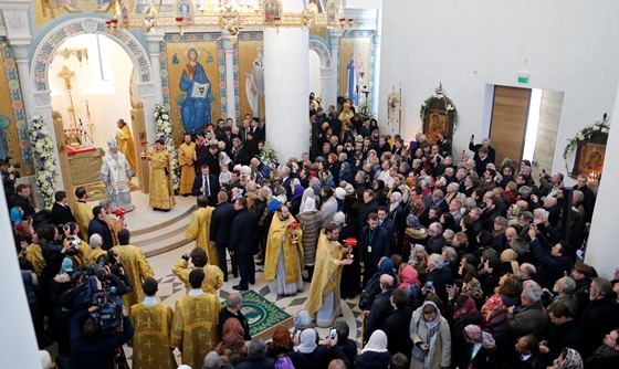 [포토] 모스크바 대주교, 파리 정교회당에서 축성행사 진행