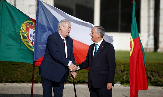 [포토] 체코 대통령, 정상회담 위해 포르투갈 방문