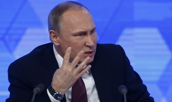 [포토] 러시아 대통령, 연말 기자회견 참석
