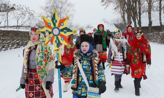 [포토] 우크라이나 어린이들, 정교회 크리스마스 축하