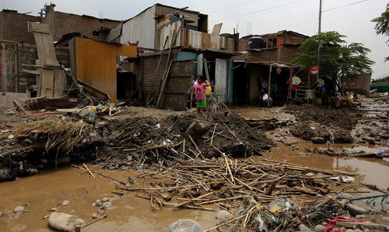 [포토]홍수로 폐허가 된 페루 우아치파 마을