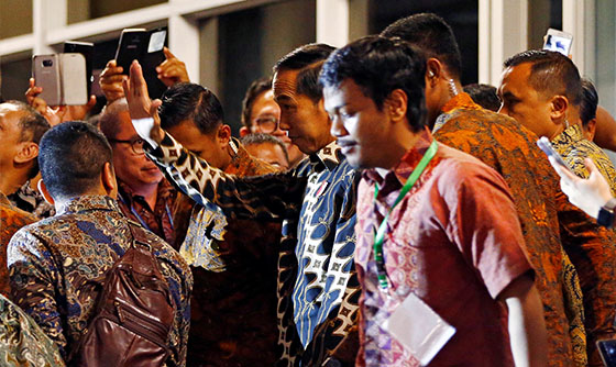 [포토] 인도네시아 대통령, 싱가포르 주재 인도네시아 대사관 방문