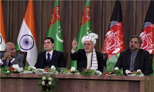 아프가니스탄 대통령, TAPI 파이프라인 기공식에서 연설
